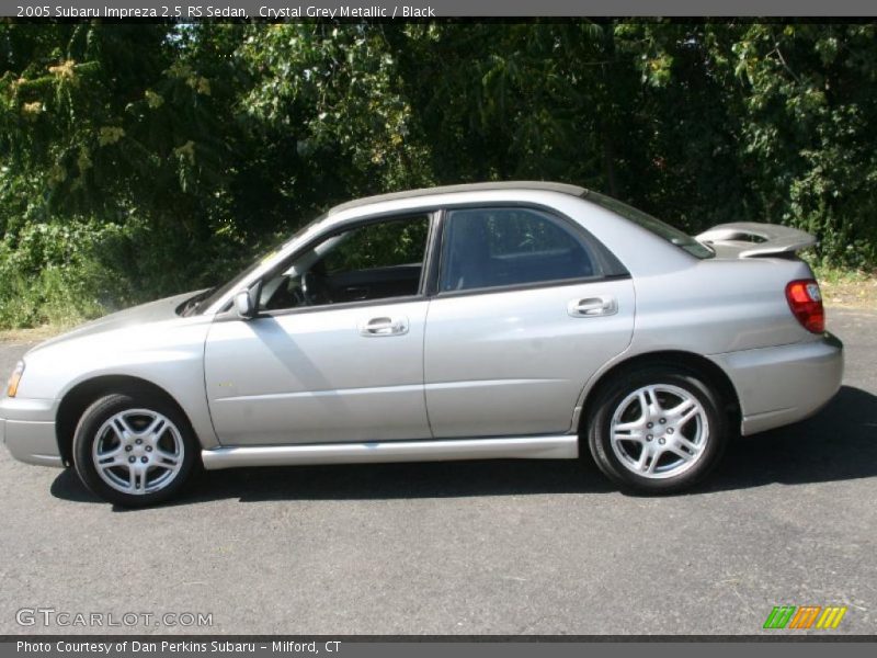 Crystal Grey Metallic / Black 2005 Subaru Impreza 2.5 RS Sedan