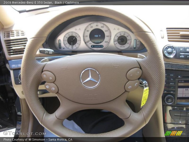 Black / Cashmere 2009 Mercedes-Benz E 350 Sedan