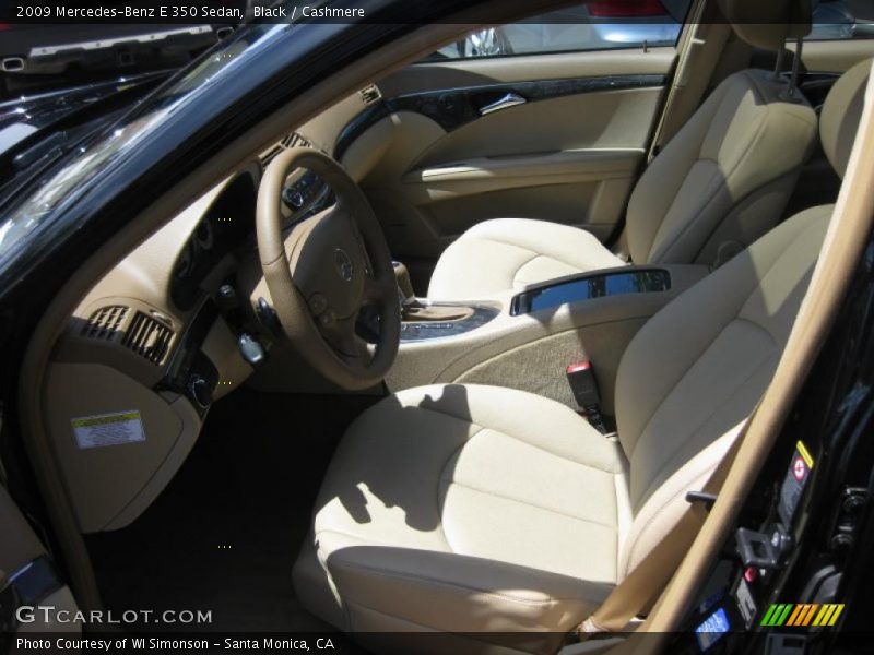 Black / Cashmere 2009 Mercedes-Benz E 350 Sedan