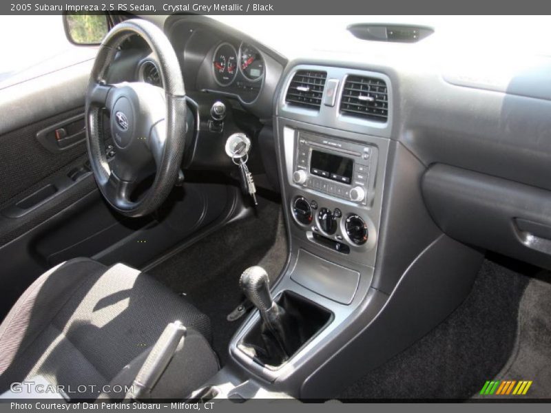 Crystal Grey Metallic / Black 2005 Subaru Impreza 2.5 RS Sedan