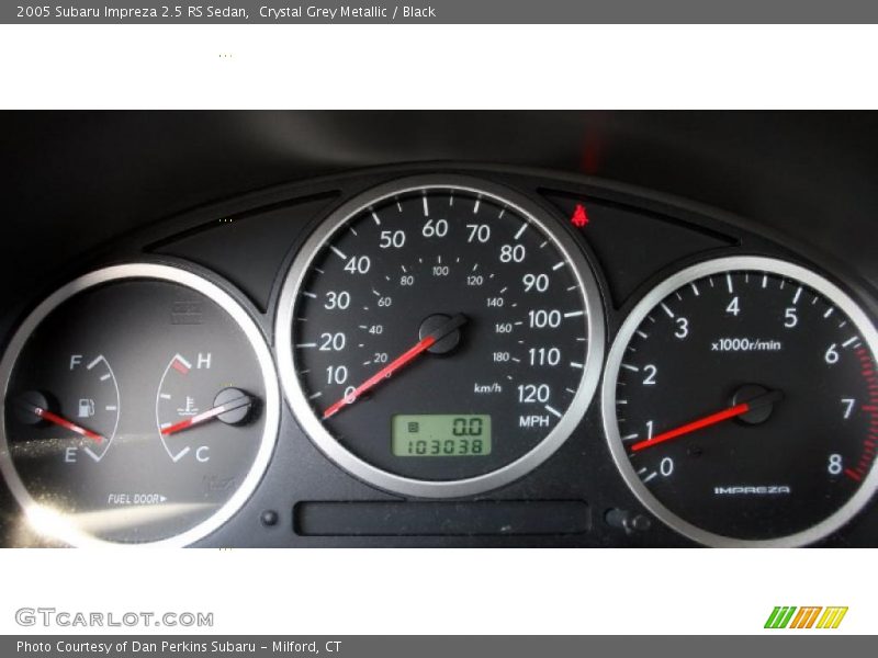 Crystal Grey Metallic / Black 2005 Subaru Impreza 2.5 RS Sedan
