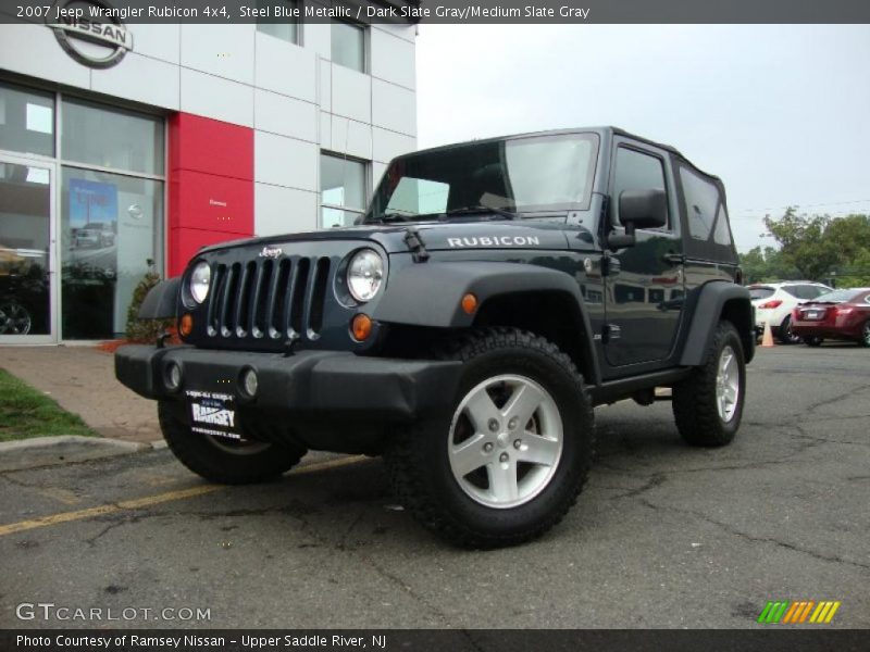 Steel Blue Metallic / Dark Slate Gray/Medium Slate Gray 2007 Jeep Wrangler Rubicon 4x4