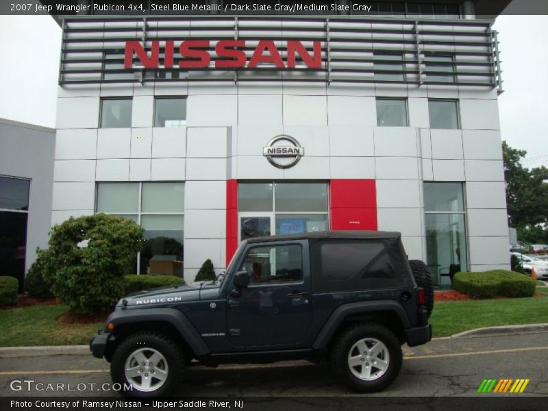 Steel Blue Metallic / Dark Slate Gray/Medium Slate Gray 2007 Jeep Wrangler Rubicon 4x4