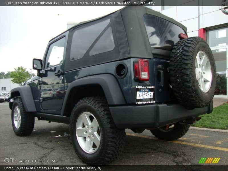 Steel Blue Metallic / Dark Slate Gray/Medium Slate Gray 2007 Jeep Wrangler Rubicon 4x4