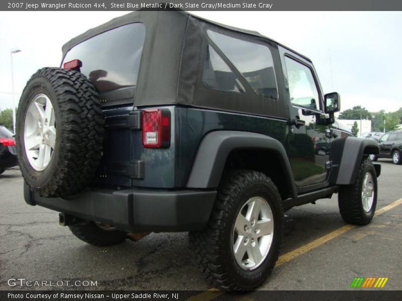 Steel Blue Metallic / Dark Slate Gray/Medium Slate Gray 2007 Jeep Wrangler Rubicon 4x4