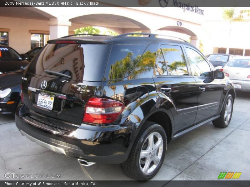 Black / Black 2008 Mercedes-Benz ML 350 4Matic