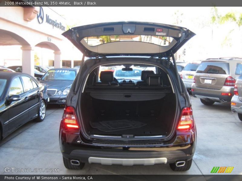 Black / Black 2008 Mercedes-Benz ML 350 4Matic