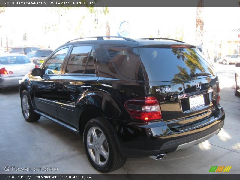Black / Black 2008 Mercedes-Benz ML 350 4Matic