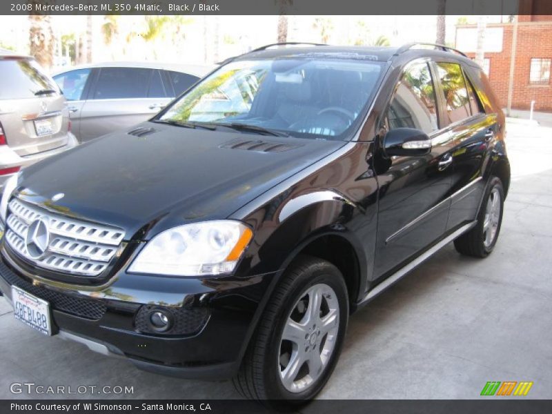 Black / Black 2008 Mercedes-Benz ML 350 4Matic