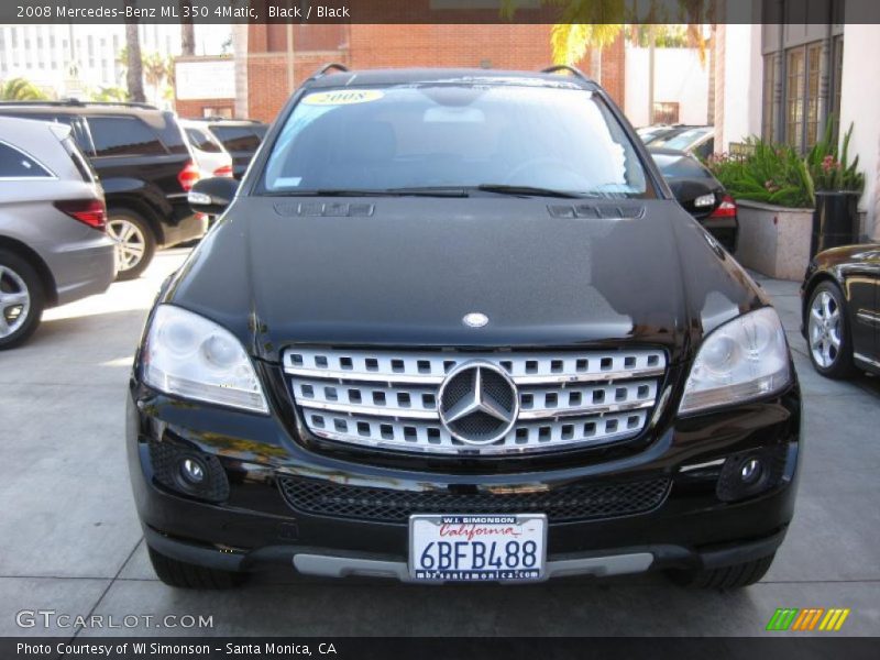 Black / Black 2008 Mercedes-Benz ML 350 4Matic