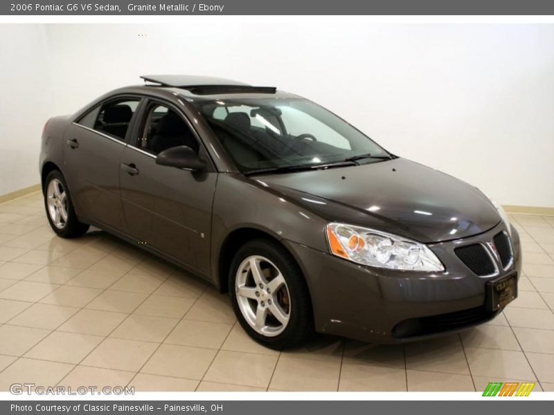 Granite Metallic / Ebony 2006 Pontiac G6 V6 Sedan