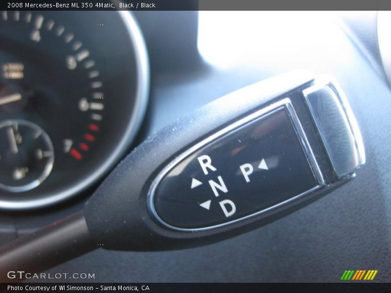 Black / Black 2008 Mercedes-Benz ML 350 4Matic