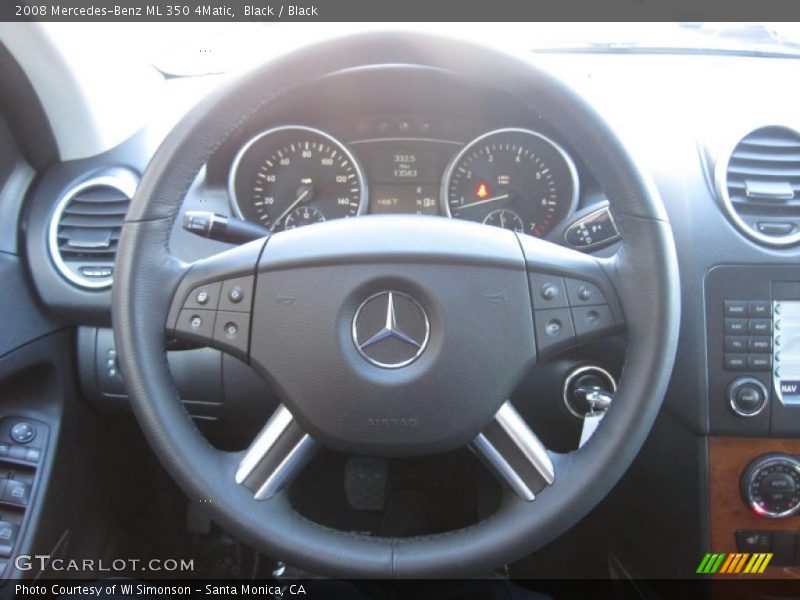 Black / Black 2008 Mercedes-Benz ML 350 4Matic