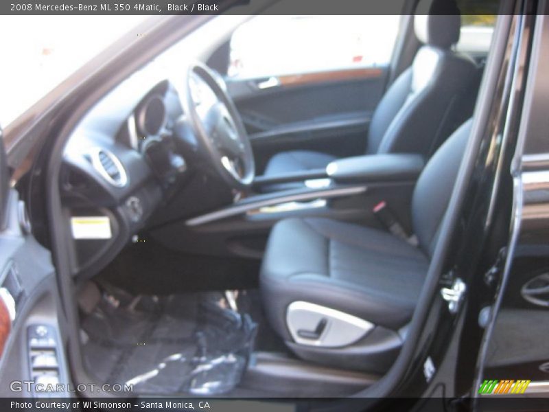 Black / Black 2008 Mercedes-Benz ML 350 4Matic