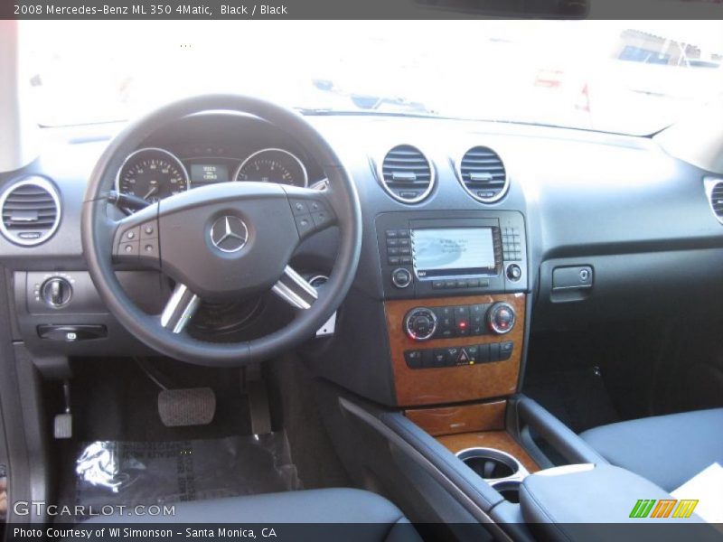 Black / Black 2008 Mercedes-Benz ML 350 4Matic