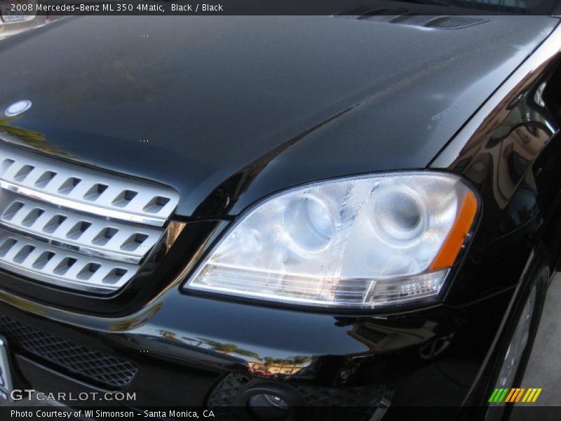Black / Black 2008 Mercedes-Benz ML 350 4Matic