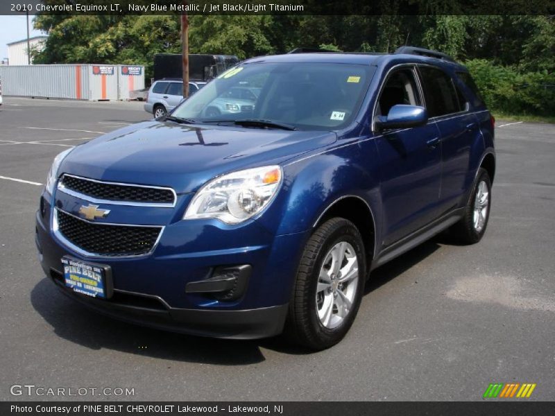 Navy Blue Metallic / Jet Black/Light Titanium 2010 Chevrolet Equinox LT