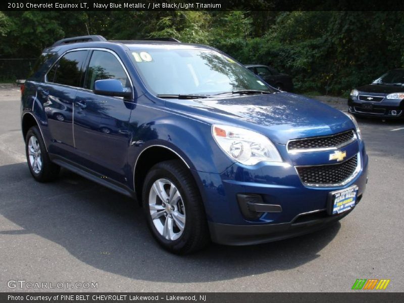 Navy Blue Metallic / Jet Black/Light Titanium 2010 Chevrolet Equinox LT