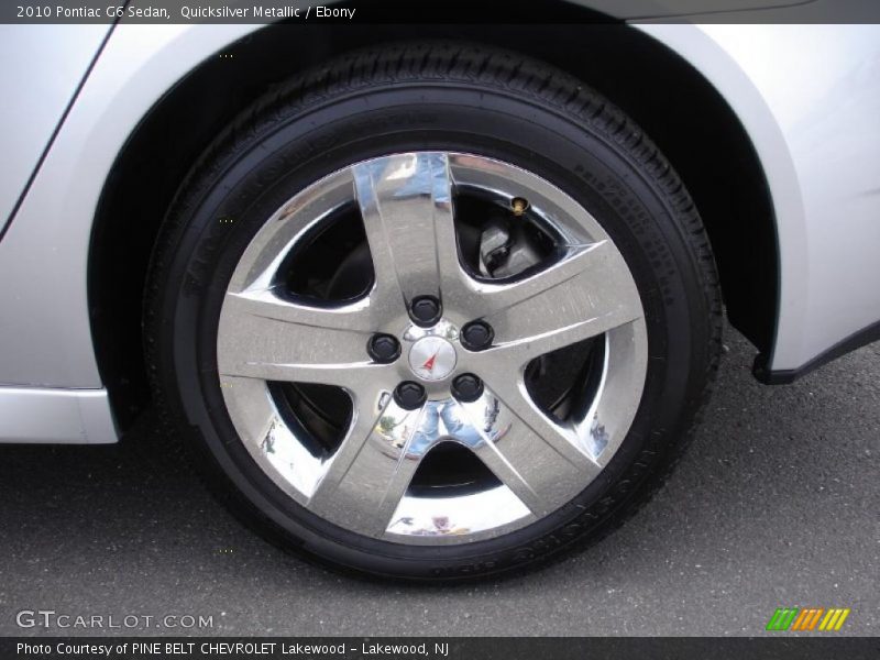 Quicksilver Metallic / Ebony 2010 Pontiac G6 Sedan