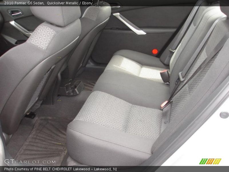 Quicksilver Metallic / Ebony 2010 Pontiac G6 Sedan