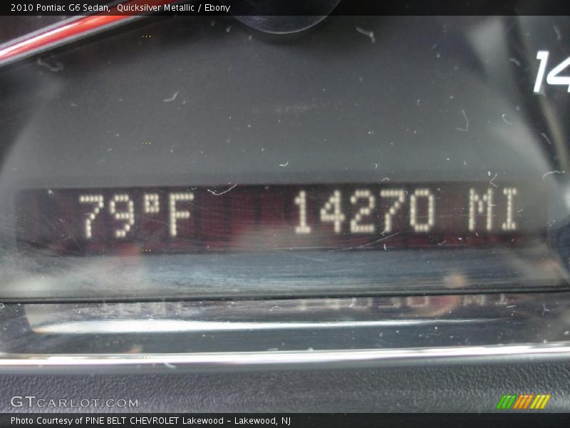 Quicksilver Metallic / Ebony 2010 Pontiac G6 Sedan