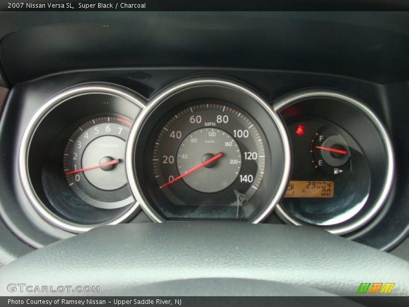 Super Black / Charcoal 2007 Nissan Versa SL