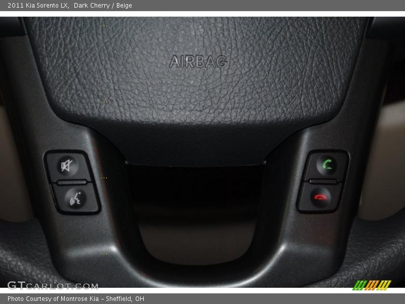 Dark Cherry / Beige 2011 Kia Sorento LX
