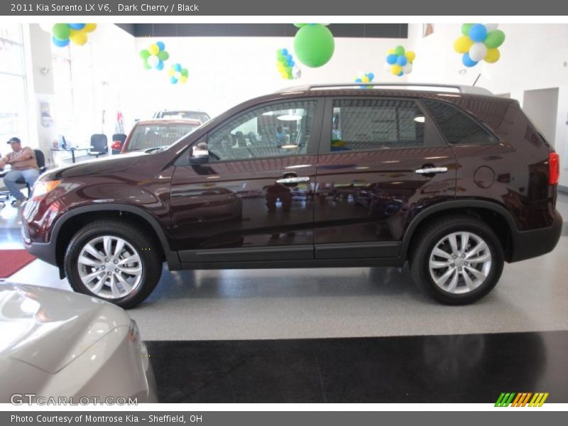 Dark Cherry / Black 2011 Kia Sorento LX V6