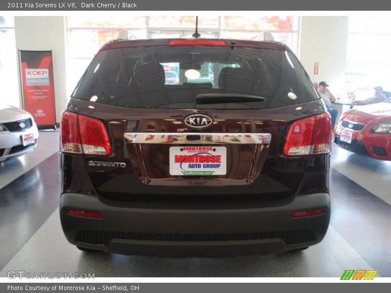 Dark Cherry / Black 2011 Kia Sorento LX V6