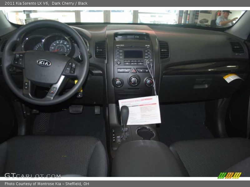 Dark Cherry / Black 2011 Kia Sorento LX V6