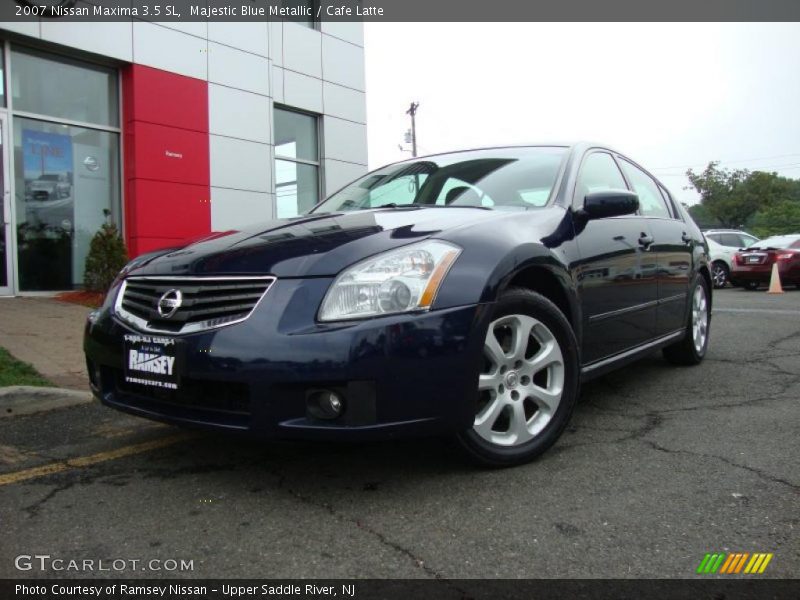 Majestic Blue Metallic / Cafe Latte 2007 Nissan Maxima 3.5 SL