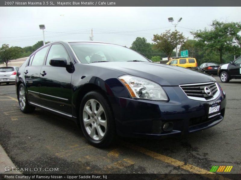 Majestic Blue Metallic / Cafe Latte 2007 Nissan Maxima 3.5 SL