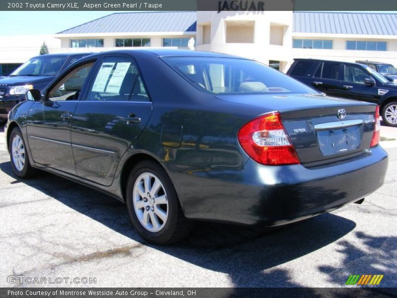 Aspen Green Pearl / Taupe 2002 Toyota Camry XLE