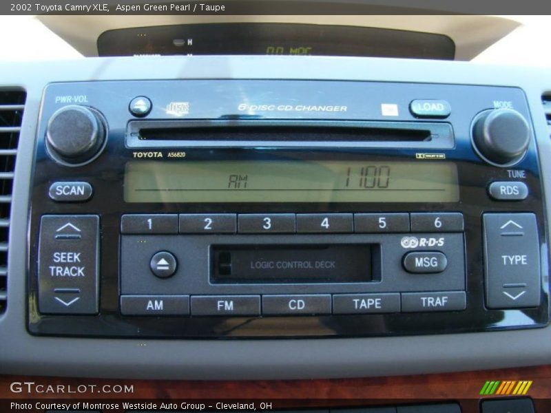 Aspen Green Pearl / Taupe 2002 Toyota Camry XLE