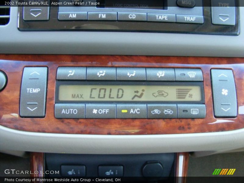 Aspen Green Pearl / Taupe 2002 Toyota Camry XLE