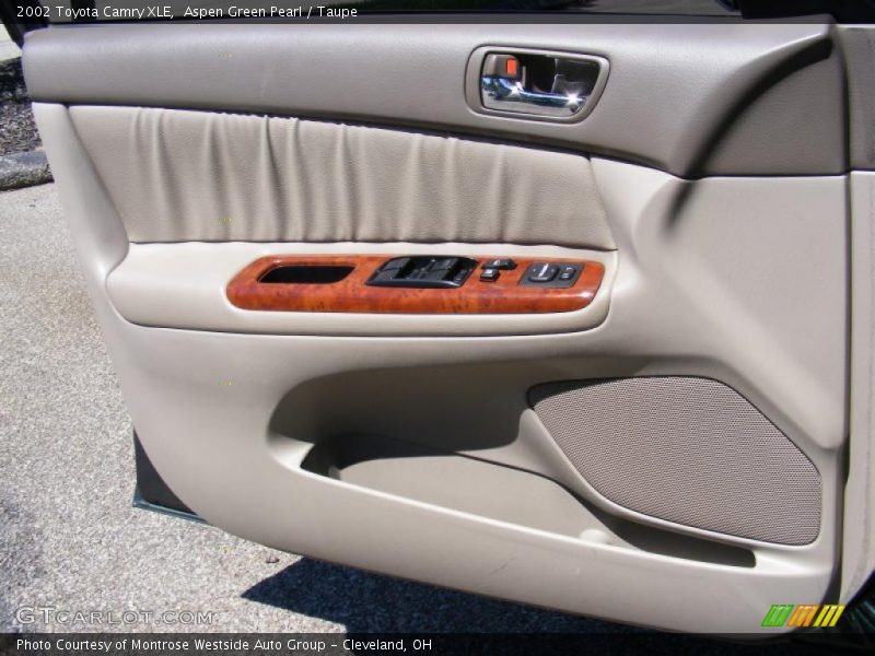 Aspen Green Pearl / Taupe 2002 Toyota Camry XLE