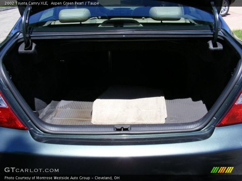 Aspen Green Pearl / Taupe 2002 Toyota Camry XLE