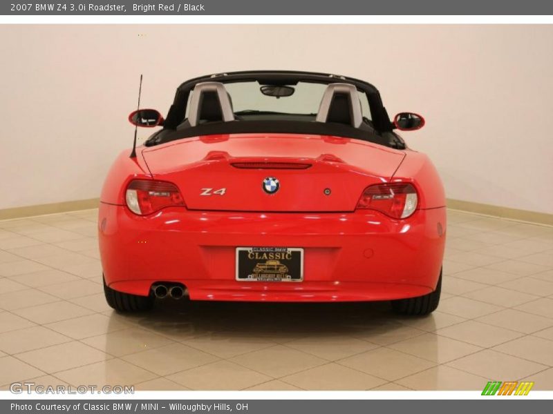 Bright Red / Black 2007 BMW Z4 3.0i Roadster