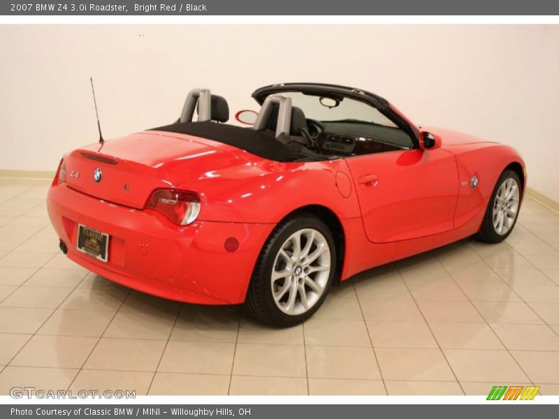 Bright Red / Black 2007 BMW Z4 3.0i Roadster