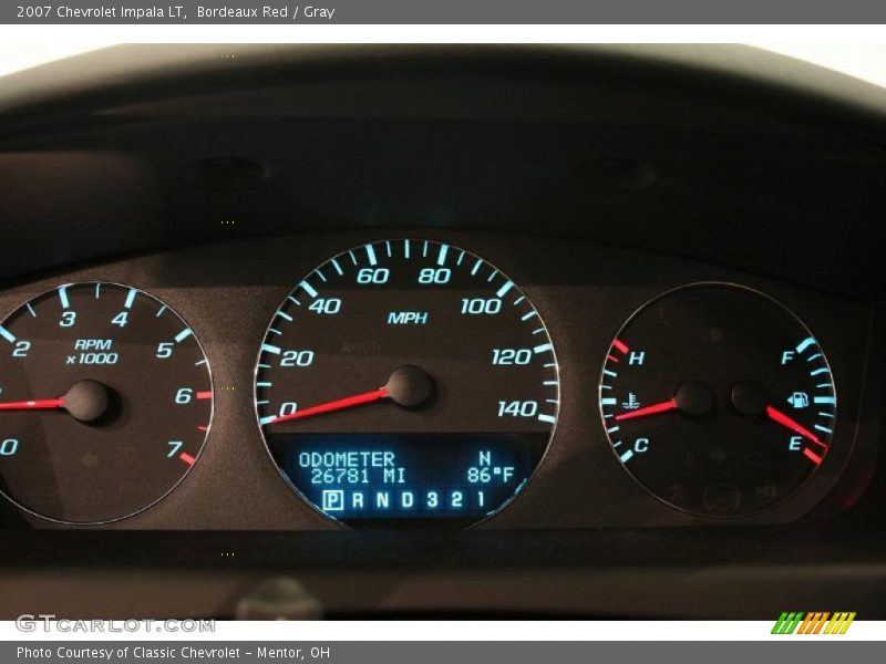 Bordeaux Red / Gray 2007 Chevrolet Impala LT