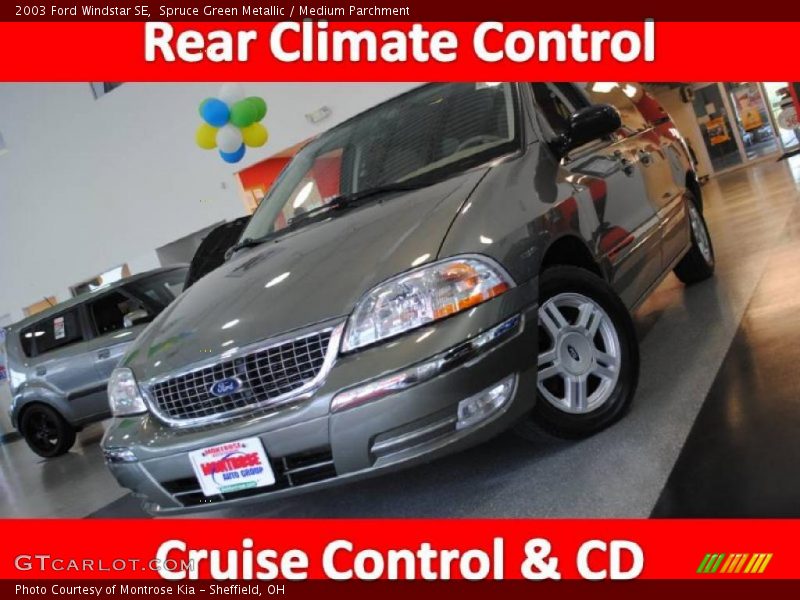 Spruce Green Metallic / Medium Parchment 2003 Ford Windstar SE