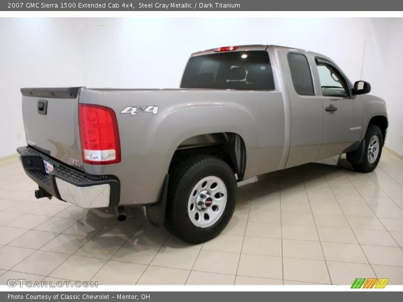 Steel Gray Metallic / Dark Titanium 2007 GMC Sierra 1500 Extended Cab 4x4