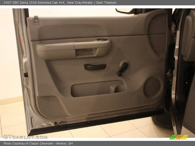 Steel Gray Metallic / Dark Titanium 2007 GMC Sierra 1500 Extended Cab 4x4