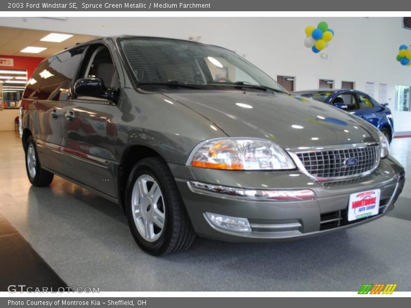 Spruce Green Metallic / Medium Parchment 2003 Ford Windstar SE