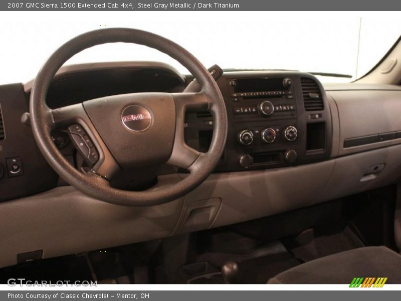 Steel Gray Metallic / Dark Titanium 2007 GMC Sierra 1500 Extended Cab 4x4