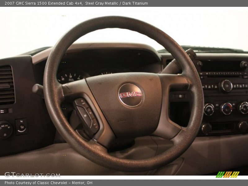 Steel Gray Metallic / Dark Titanium 2007 GMC Sierra 1500 Extended Cab 4x4