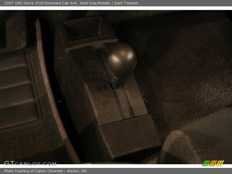 Steel Gray Metallic / Dark Titanium 2007 GMC Sierra 1500 Extended Cab 4x4