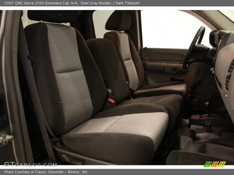 Steel Gray Metallic / Dark Titanium 2007 GMC Sierra 1500 Extended Cab 4x4
