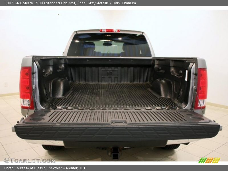 Steel Gray Metallic / Dark Titanium 2007 GMC Sierra 1500 Extended Cab 4x4