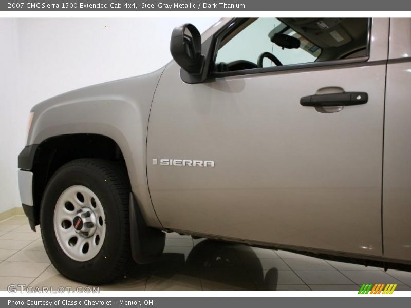 Steel Gray Metallic / Dark Titanium 2007 GMC Sierra 1500 Extended Cab 4x4